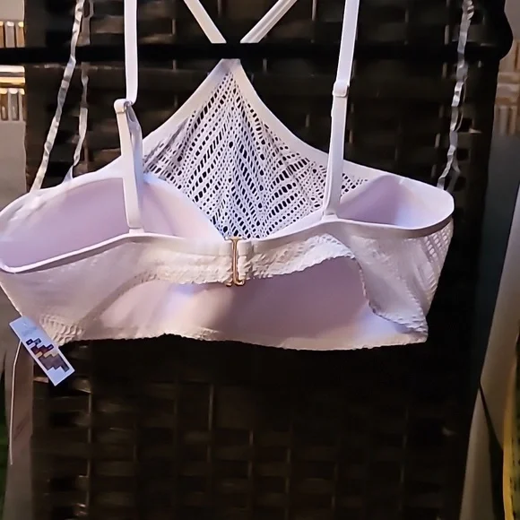 NWT Crotched Molded Cups adjustable strap bikini swim bathing yoga top - Picture 2 of 11